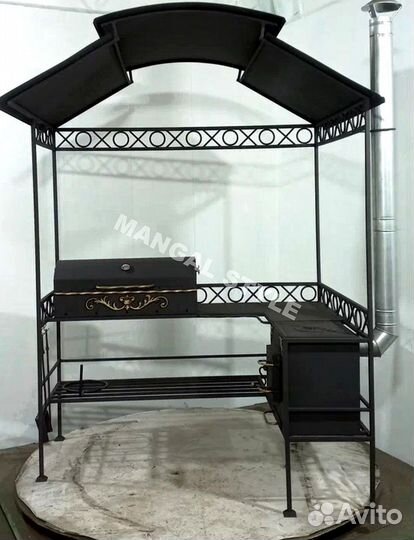 Мангал с крышей