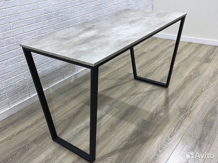 Стол кухонный новый лофт цвет серый