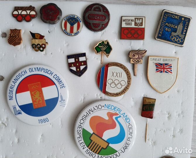 Олимпийские значки Москва 80