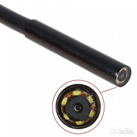 Эндоскоп, видеоскоп 10м влагозащита подсветка LED