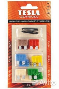 Комплект предохранителей (флажковые) 12шт. Tesla