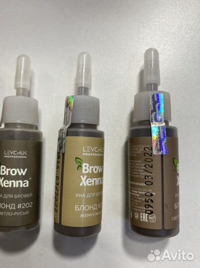 Хна для бровей brow henna блонд