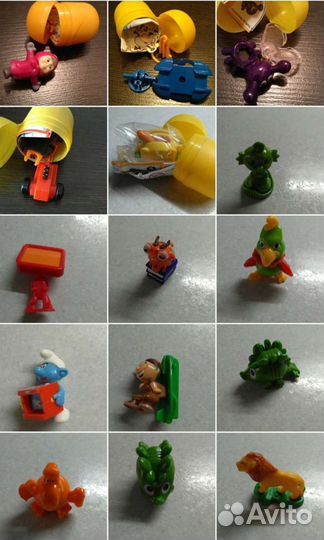 Киндер сюрприз разные игрушки и серии