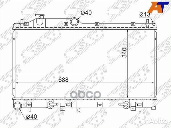 Радиатор subaru legacy turbo 03- /forester/impr