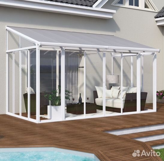 Остекление терассы с отделкой