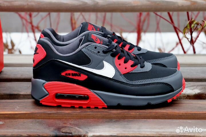 Кроссовки Nike Air Max 90 Anthracite Mystic Red