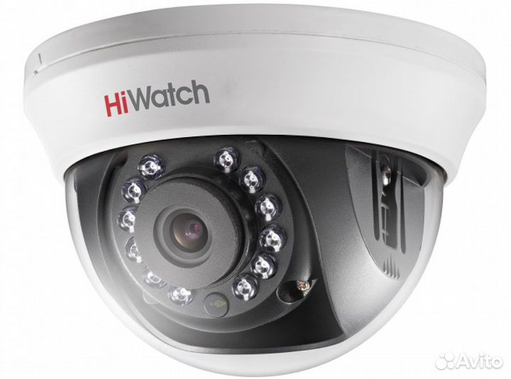 Купольная HD-TVI-видеокамера Hiwatch DS-T101 (2.8