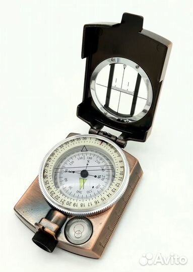 Компас армейский большой железный (бензин)