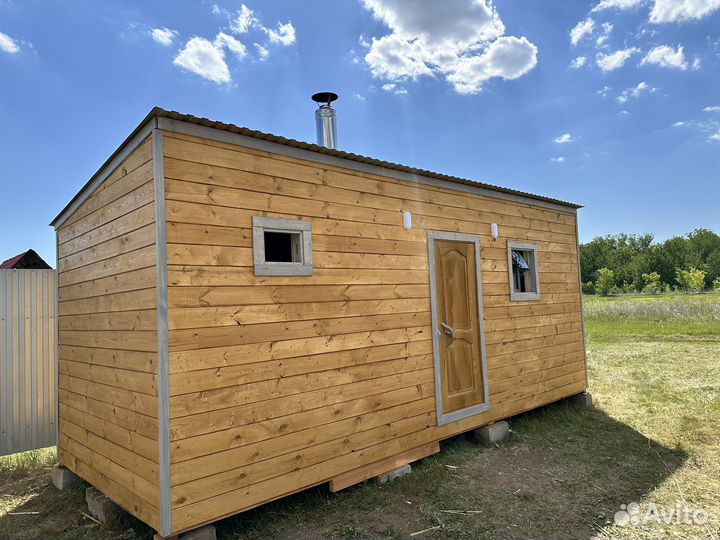 Каркасная баня 6x2.5