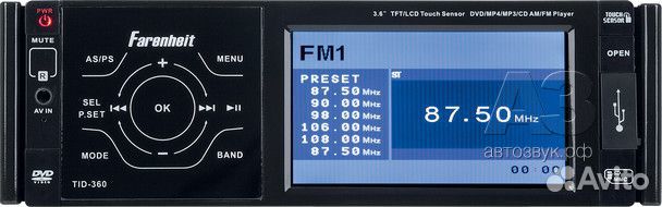 Автомагнитола Farenheit TID-360