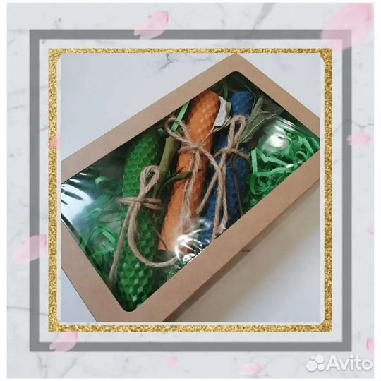 Свечи восковые цветные