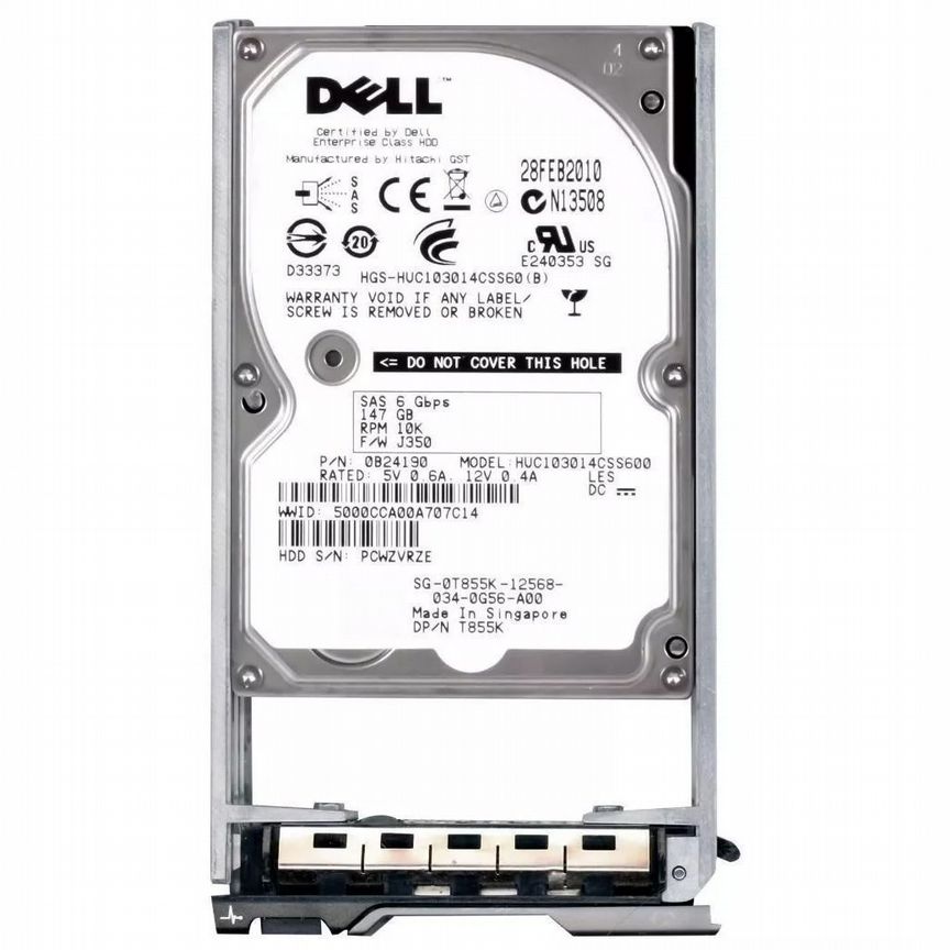 [T855K] Жесткий Диск Dell 146gb Sas 2,5" T855k