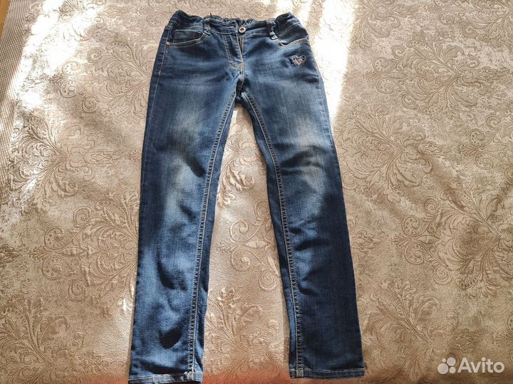 Джинсы для девочки 140