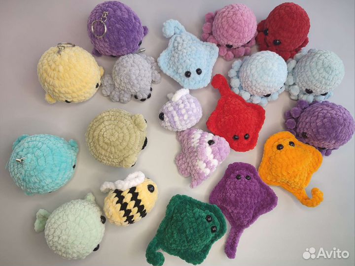 Вязаные брелочки