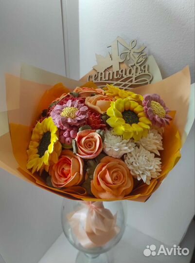 Съедобный букет. Букет из зефира