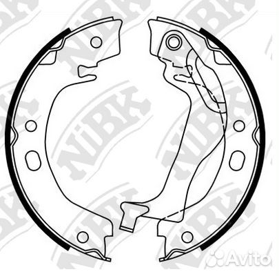 Тормозные колодки барабанные toyota corolla 02