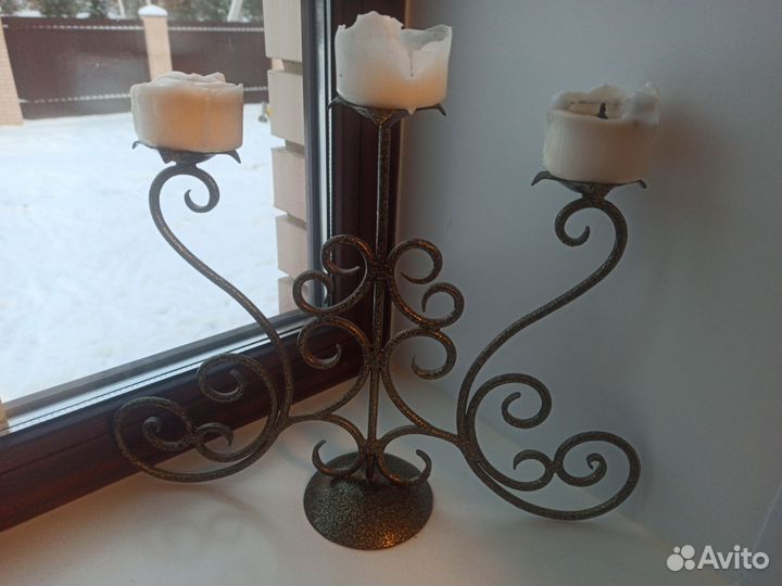 Подсвечник кованый