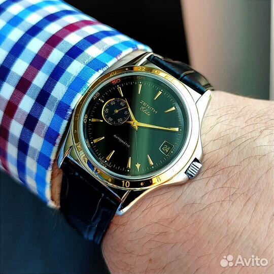 Zenith GMT Automatic Elite Dual Time Steel18K Gold