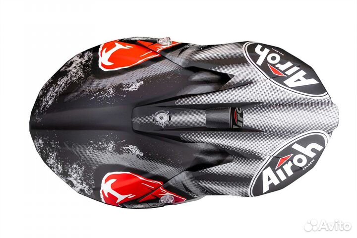 Кроссовый шлем Airoh Wraap Alien Red Matt