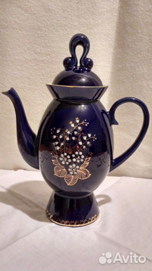 Бронницы форфоровая посуда кобальт