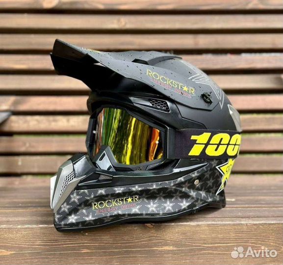 Шлем RockStar кроссовый эндуро