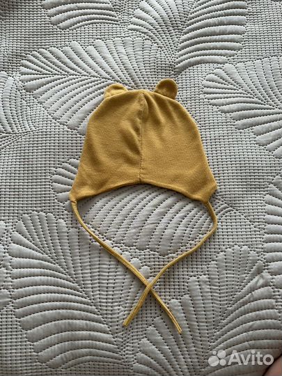 Шапка детская на завязках 44-48