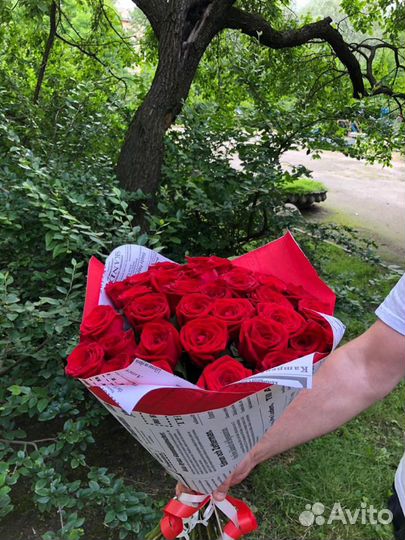 Розы 39 штук 50 см Эквадор