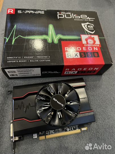 Видеокарта rx550 4gb