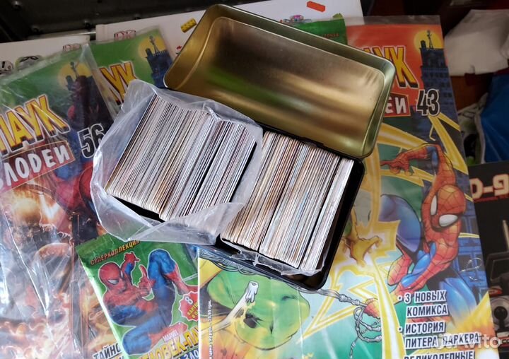 Карточки Marvel Человек-паук герои и злодеи