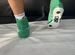 Борцовки Аsics Tiger зеленые+носки