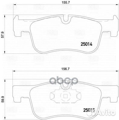 Колодки тормозные BMW 1 F20/F21 114-118 10