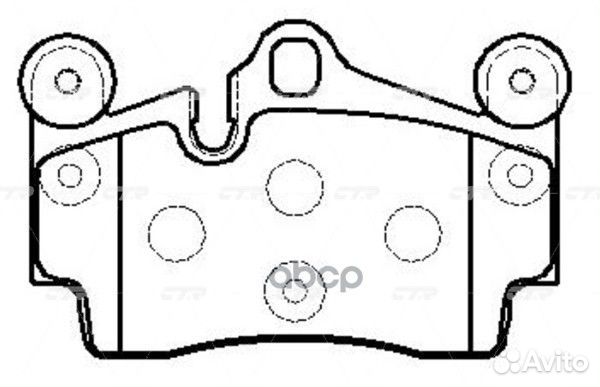 Колодки тормозные зад audi Q7 06/ VW touareg 02