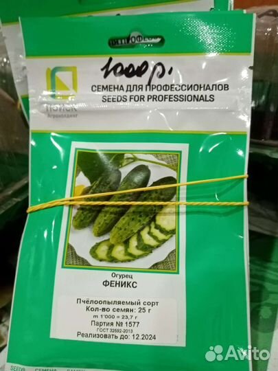 Семена огурцов в проф пачках