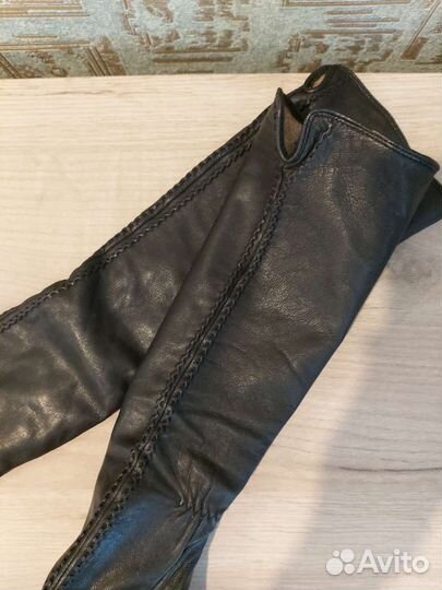 Кожаные перчатки, размер 8