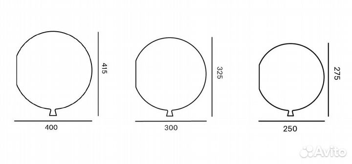 Светильник воздушный шар 