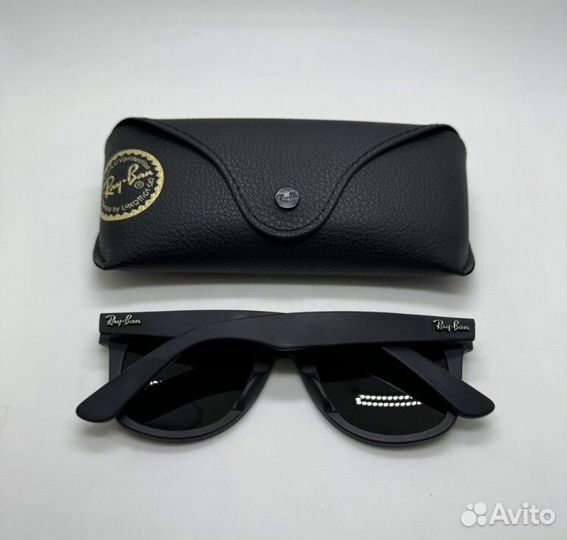 Очки Ray Ban wayfarer 2140 матовые черные