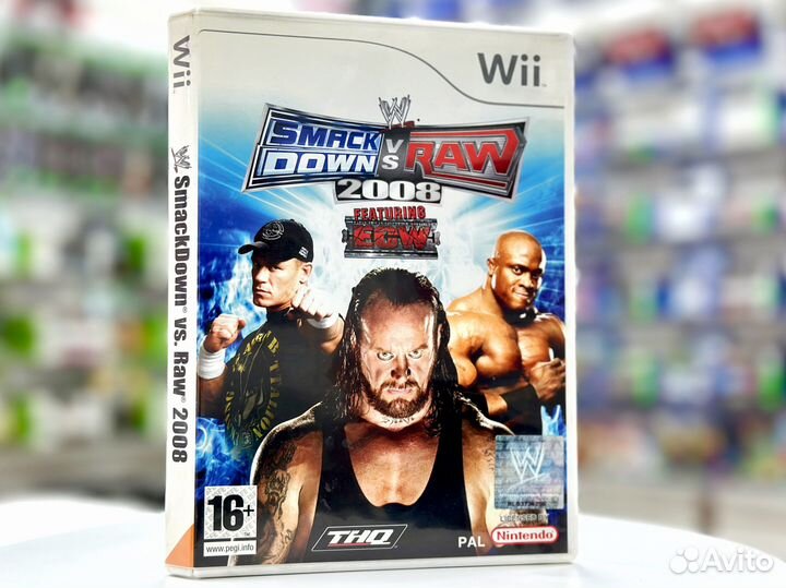 WWE SmackDown vs. Raw 2008 (Wii) Б/У