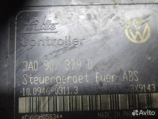 Блок ABS Volkswagen Golf 3 2000 3A0907379D