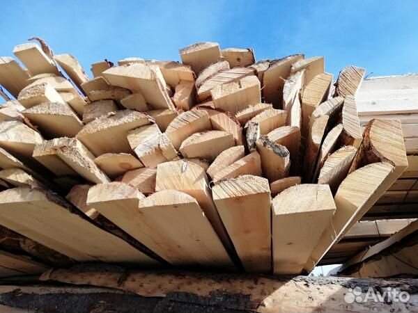 Дрова сосна Горбыль пиленый. Доставка