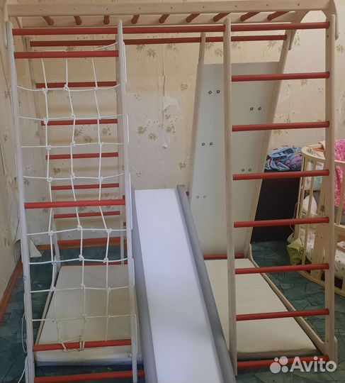 Детский спортивный комплекс деревянный