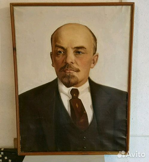 Портрет В.И.Ленина (СССР) холст/масло 60х80 см