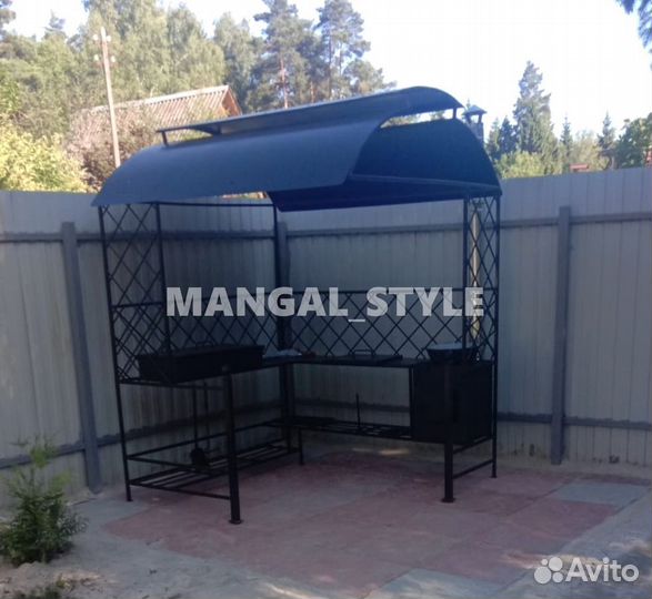 Мангал с крышей