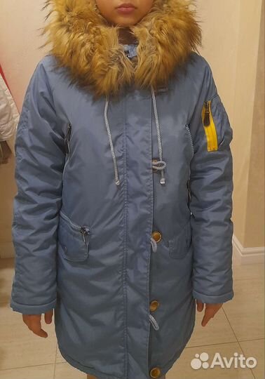Детская Куртка парка для девочки 152 158