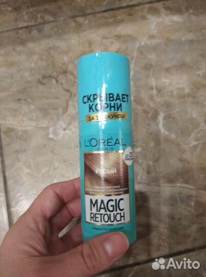 Спрей краска для волос, цвет русый