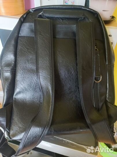 Рюкзак кожаный мужской бу