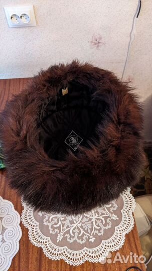 Мужская шапка из натурального меха