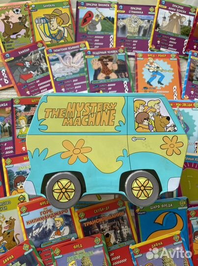 Скуби Ду карточки 187 шт новые и фургон