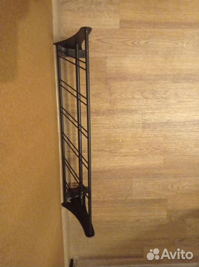 Вешалка в прихожую настенная металл черная