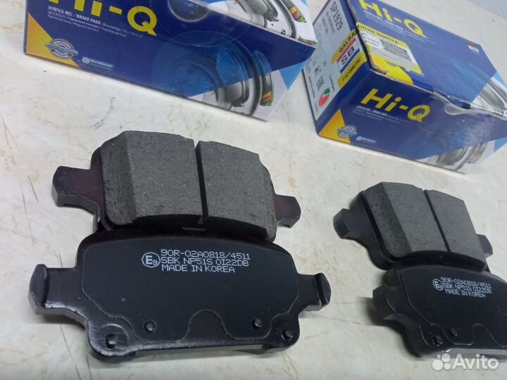 Задние колодки chevrolet malibu 9, equinox 3G