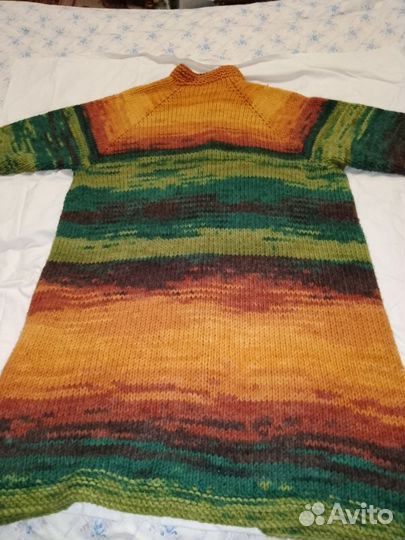 Кардиган- пальто вязанное,р 54-62